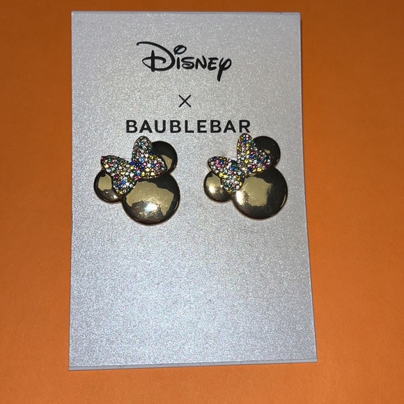 2 Pairs Disney Baublebar Minnie Mouse Earrings - Picture 7 of 7